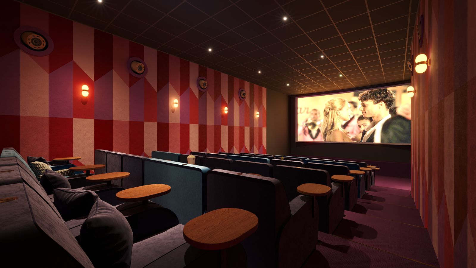 SAlle de cinéma à l'Elysée Lincoln