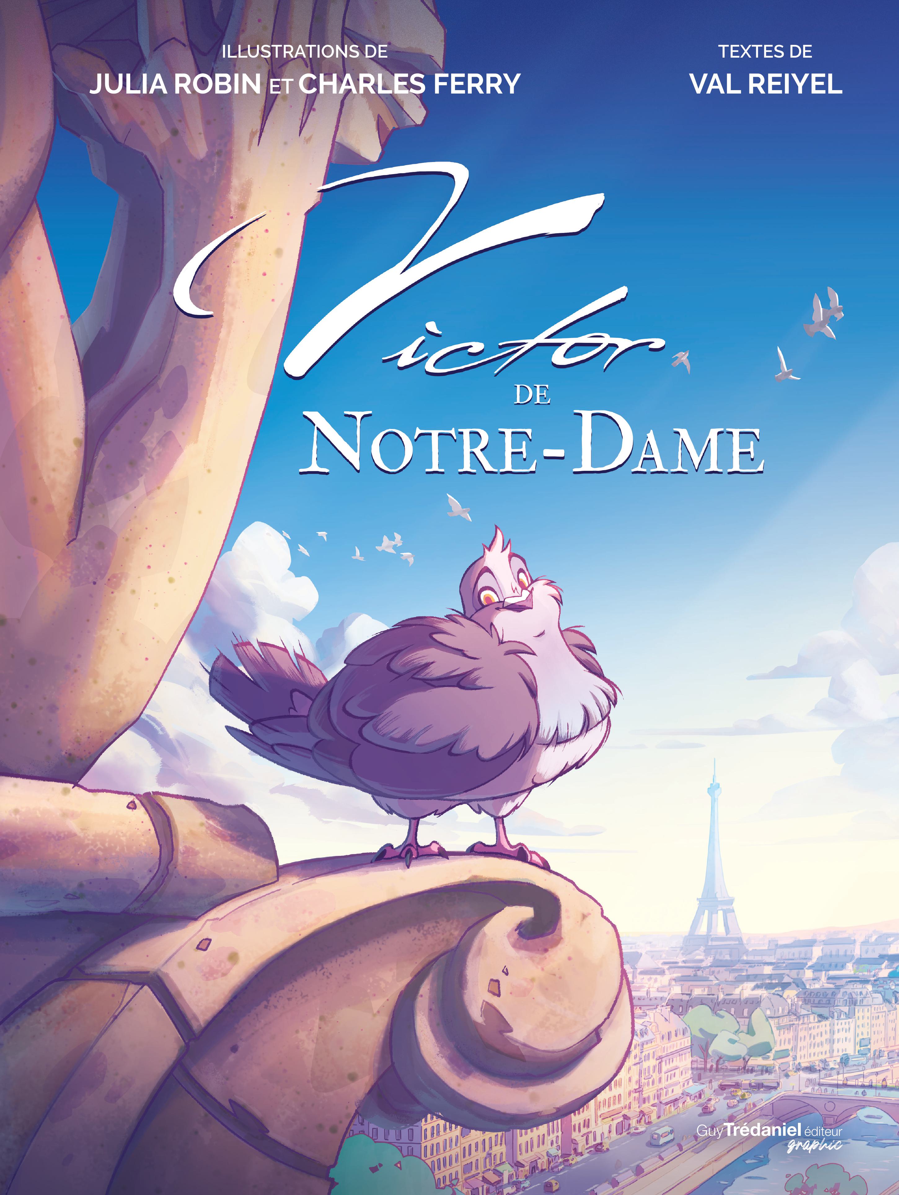 pigeon perché sur Notre-Dame