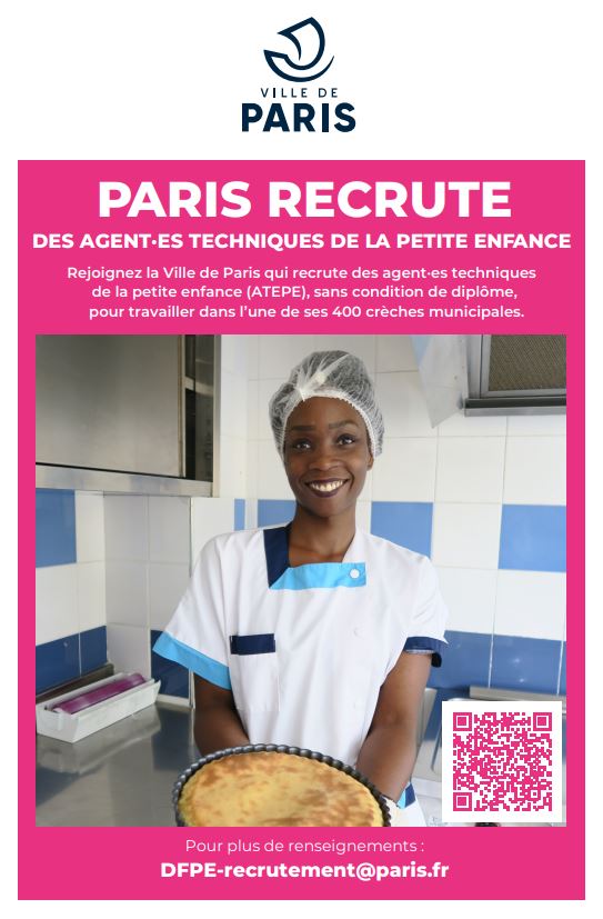 Paris recrute agents techniques petite enfance