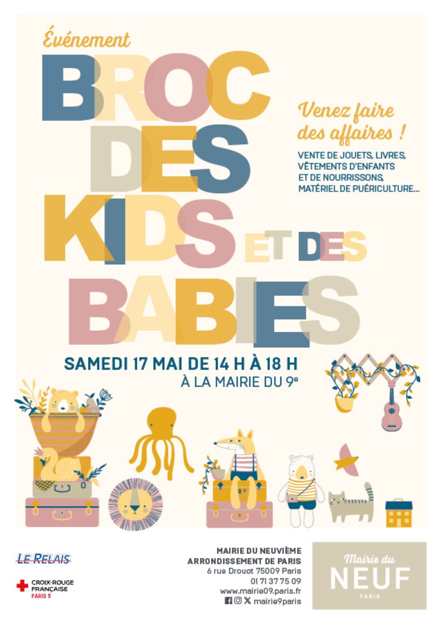 Brocante des enfants le 17 mai 2025