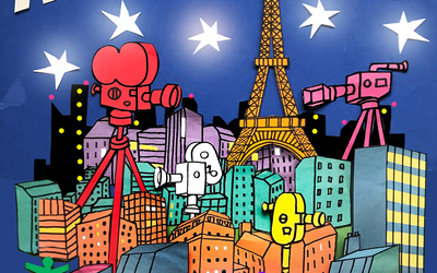 Affiche nuit blanche 2025 réalisée par Michel Gondry.