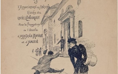 Femme et enfant dans la rue 