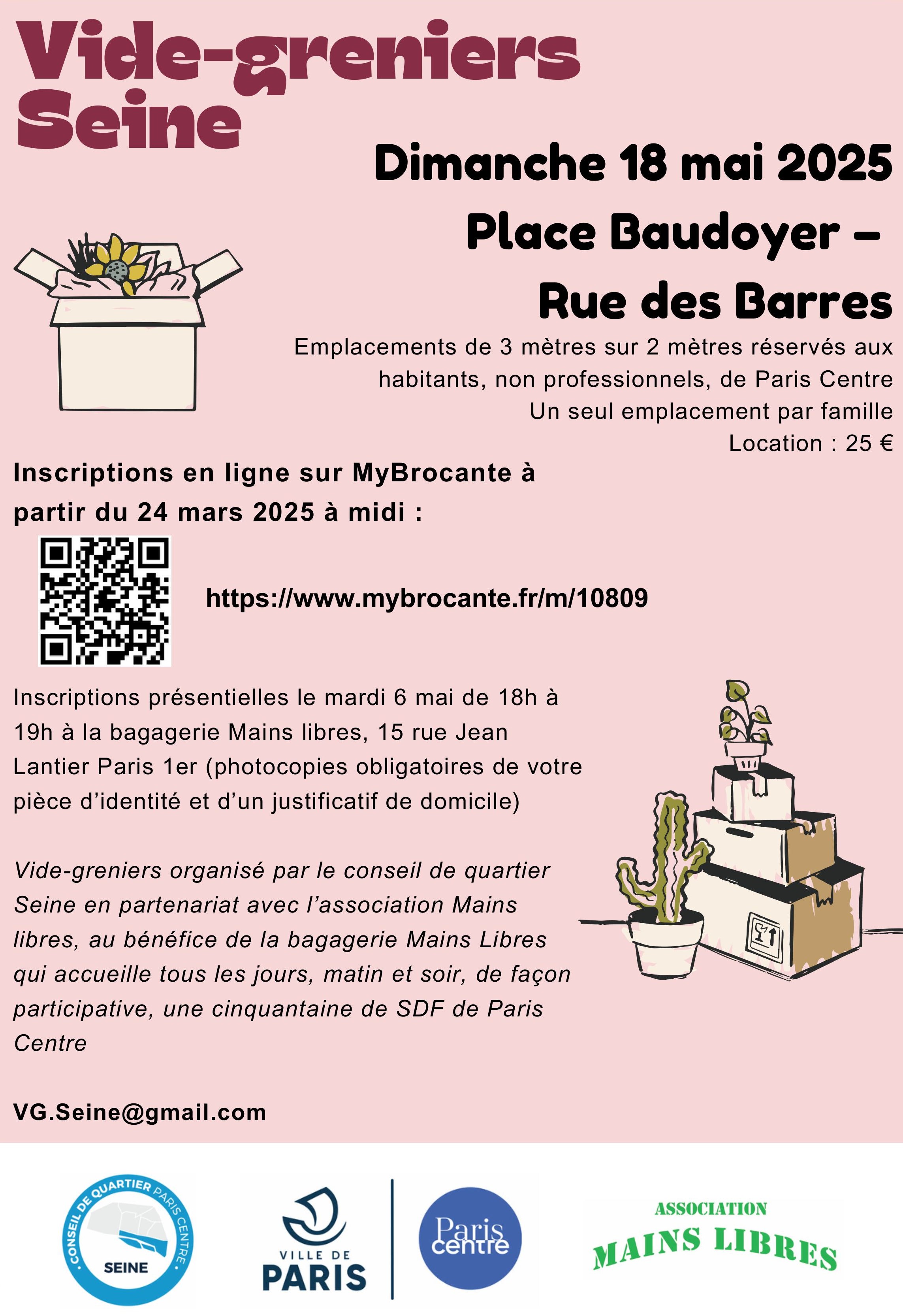 Flyer décrivant l'événement