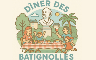 Illustration vectorielle dîner des Batignolles