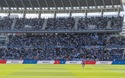 Vue d'un match au Stade Charletty (13e)