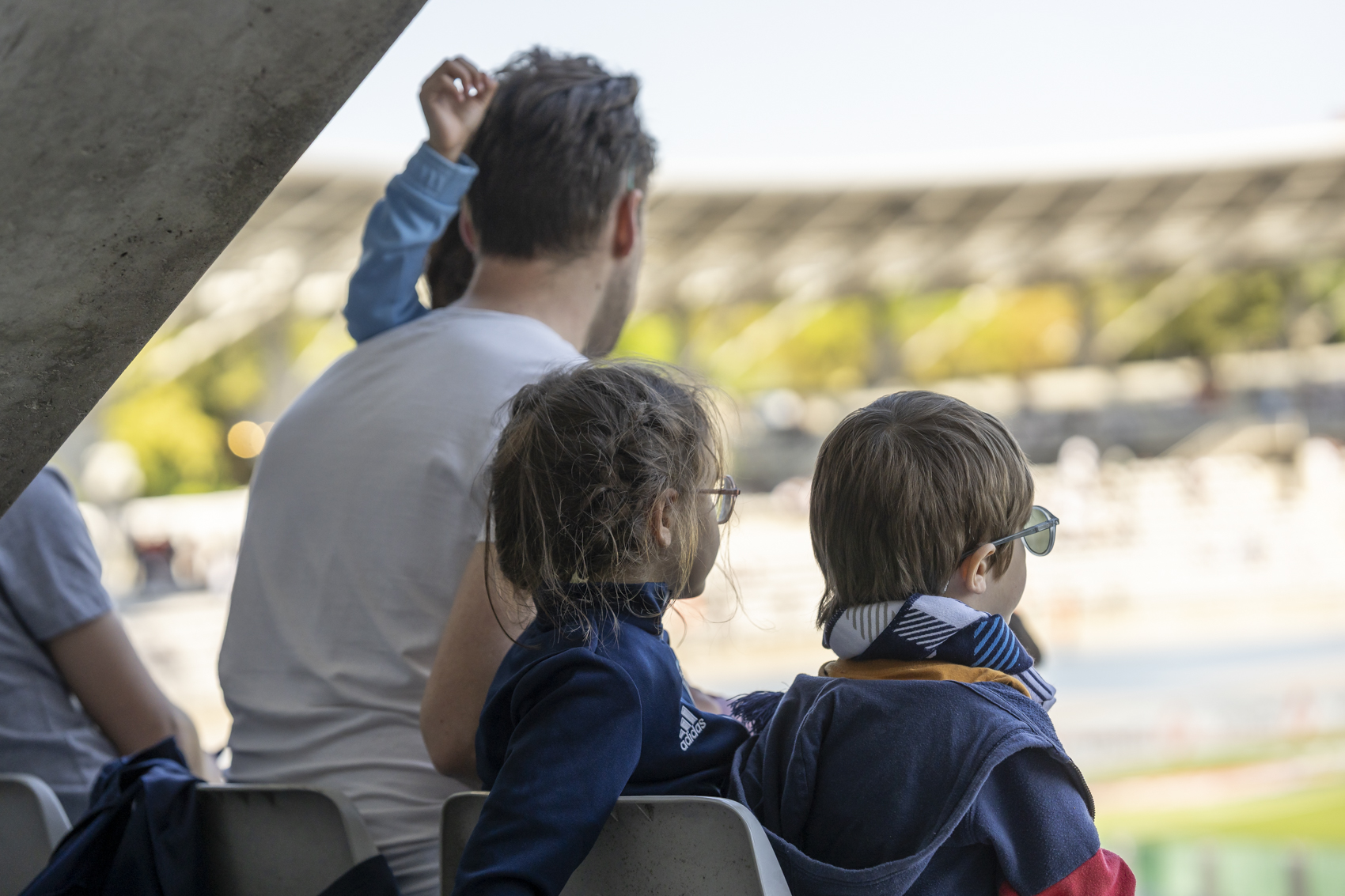 Vue d'un match au Stade Charletty (13e)