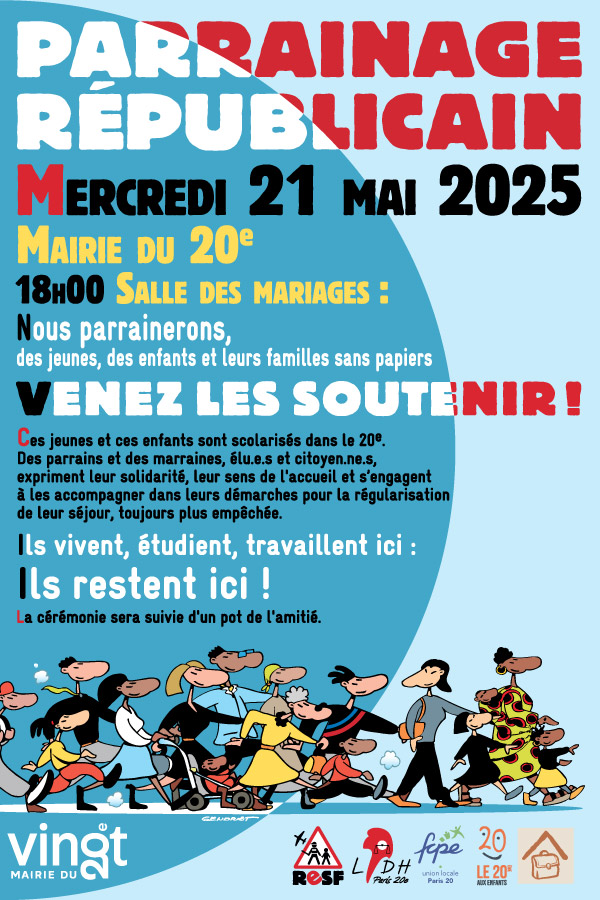 Affiche du parrainage républicain mercredi 21 mai 2025