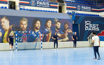 Trois joueurs du PSG à l'entraînement 