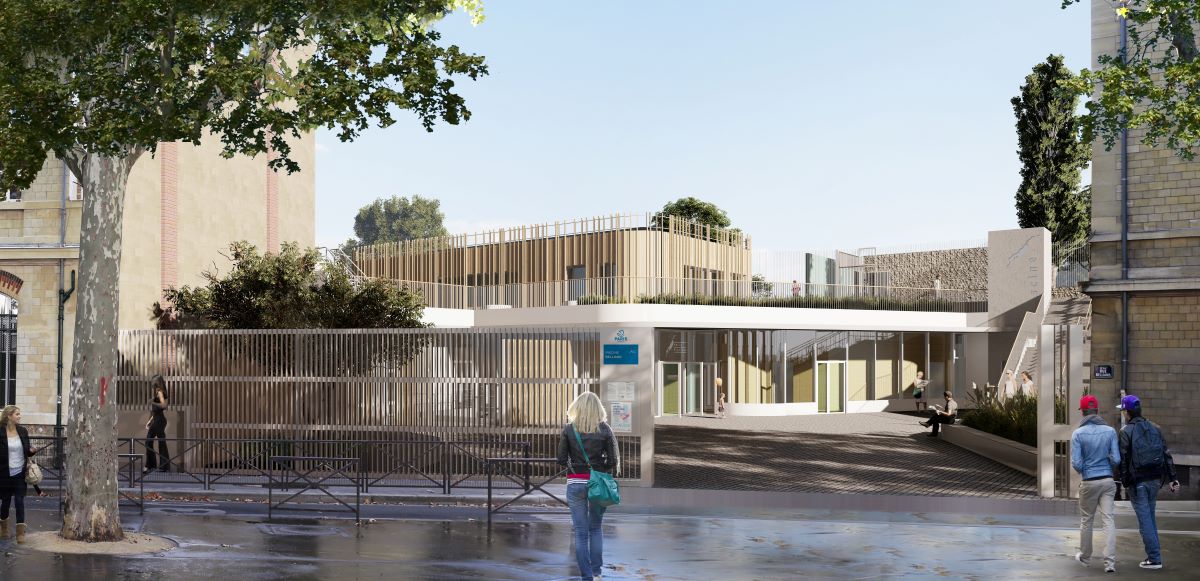 Visuel représentant la piscine de la rue Belliard (18e)