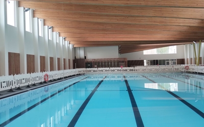Visuel de la nouvelle piscine de la rue Belliard (18e)