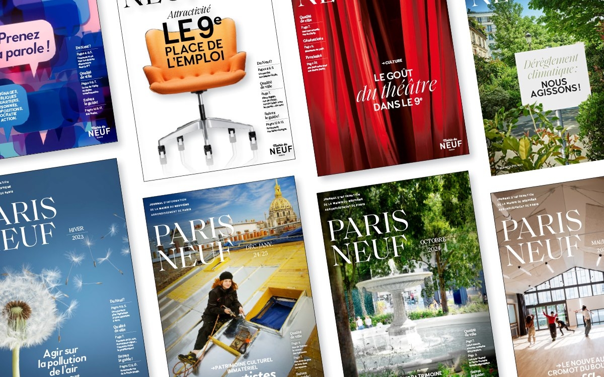 Différentes unes du journal municipal