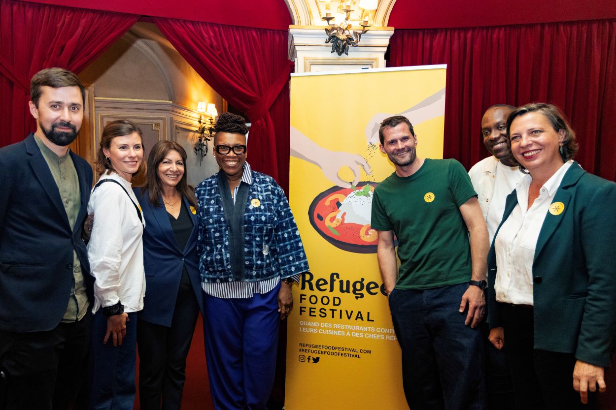 Photo de Alexis Michalik au refugee food.