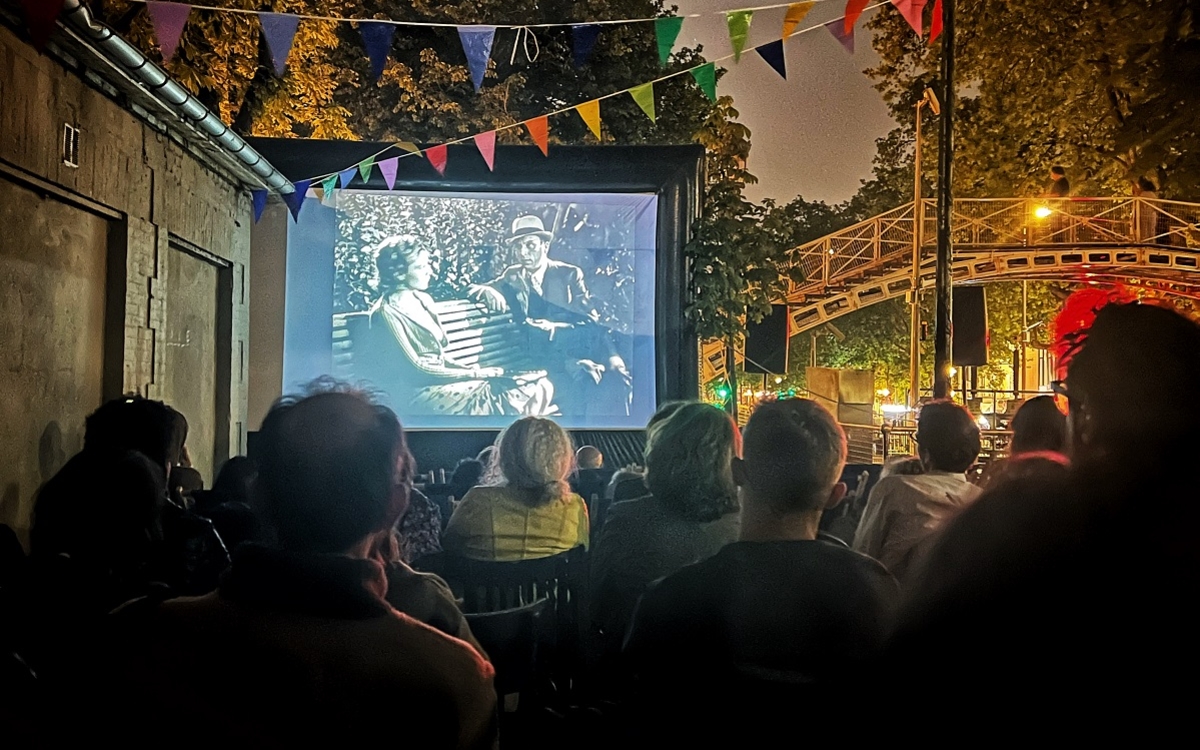 Une projection cinématographique