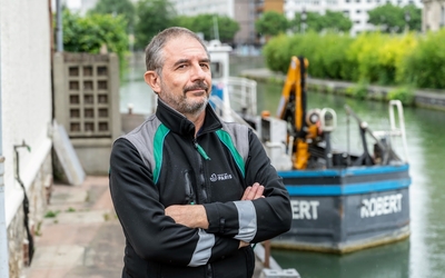 Portrait de Philippe Roseaux, éclusier à l_écluse n°1