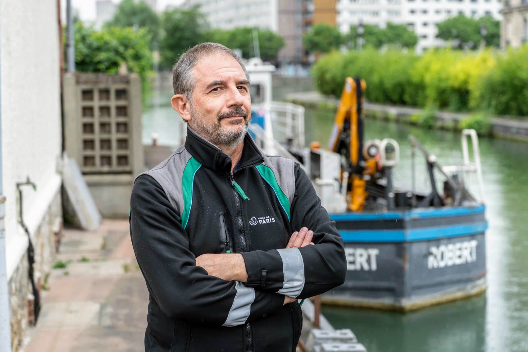 Portrait de Philippe Roseaux, éclusier à l_écluse n°1
