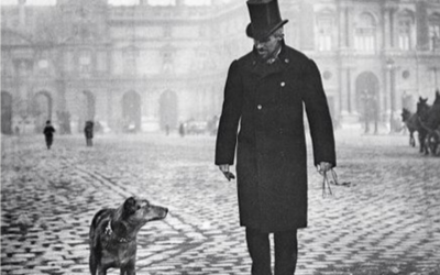 Gustave Caillebotte et son chien