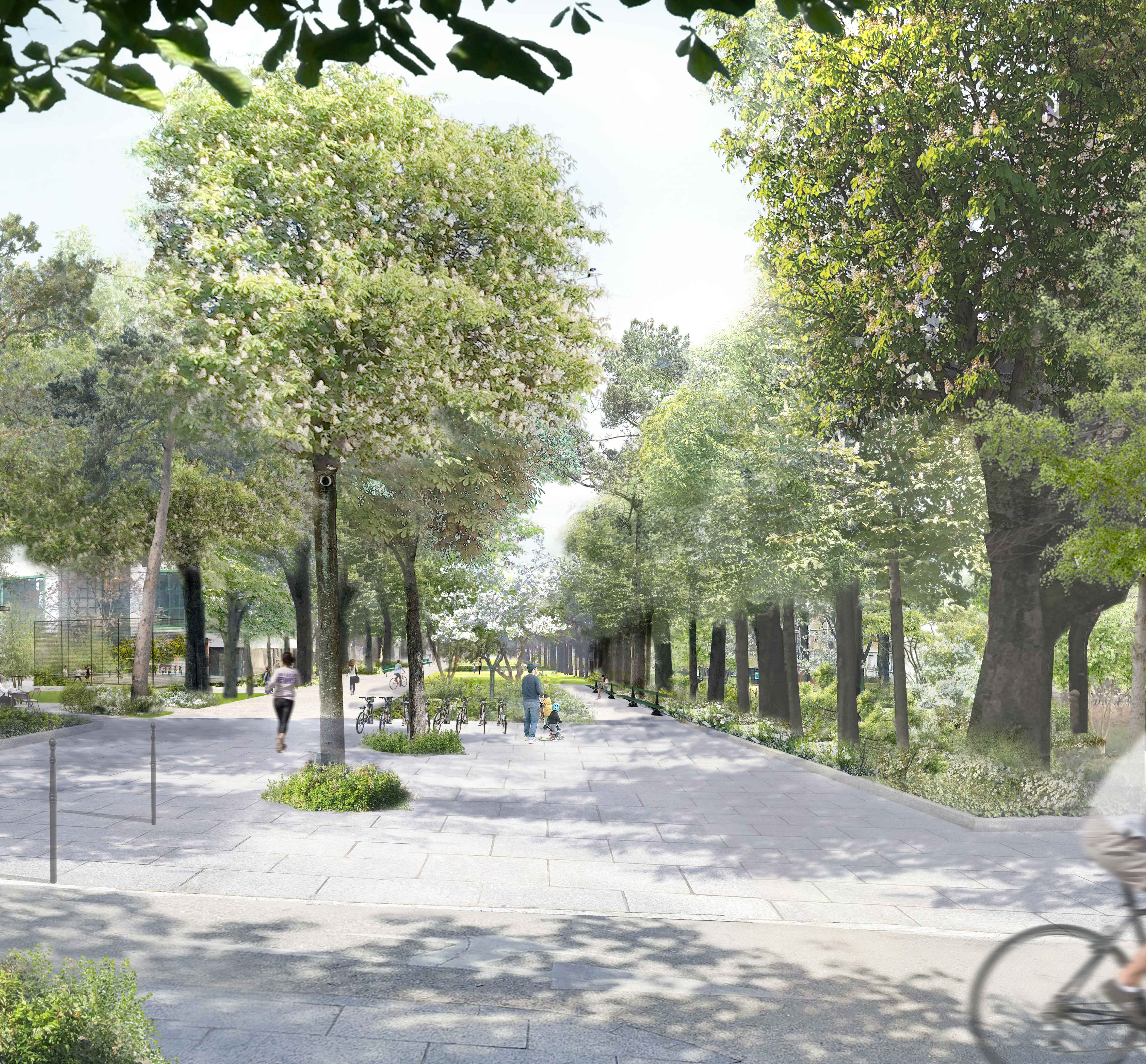 Perspective de la future promenade boulevard Carnot