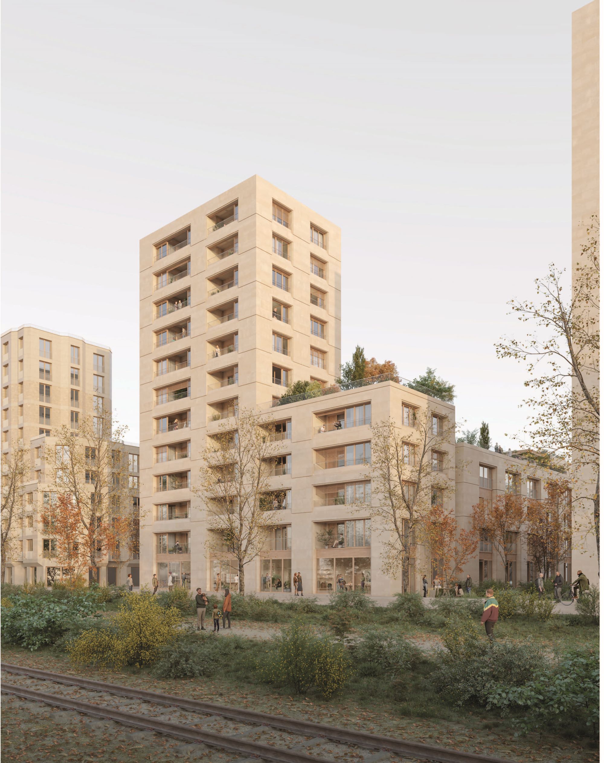 Visuel d'un immeuble de logements modernes