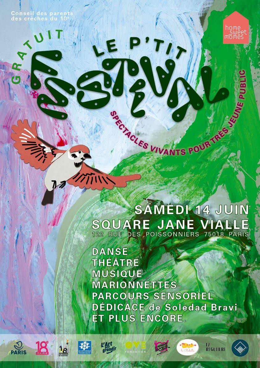 Affiche Le p'tit festival réalisée par Camille Boisaubert
