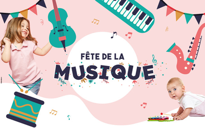banniere petite enfance fête la musique