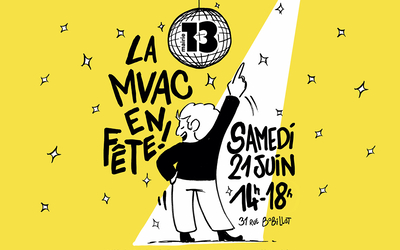 Illustration d'un personnage dansant sous une boule à facettes