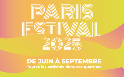 Affiche paris estival 2025 de juin a septembre visuel