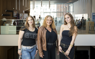 Emmanuelle, Ethel, Anouk et Robin, usagères du conservatoire du 13e Maurice Ravel.