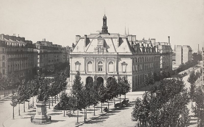 Il s'agit d'une gravure de la Mairie du 11e