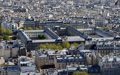 Vue aérienne de la cité scolaire Jacques Decour
