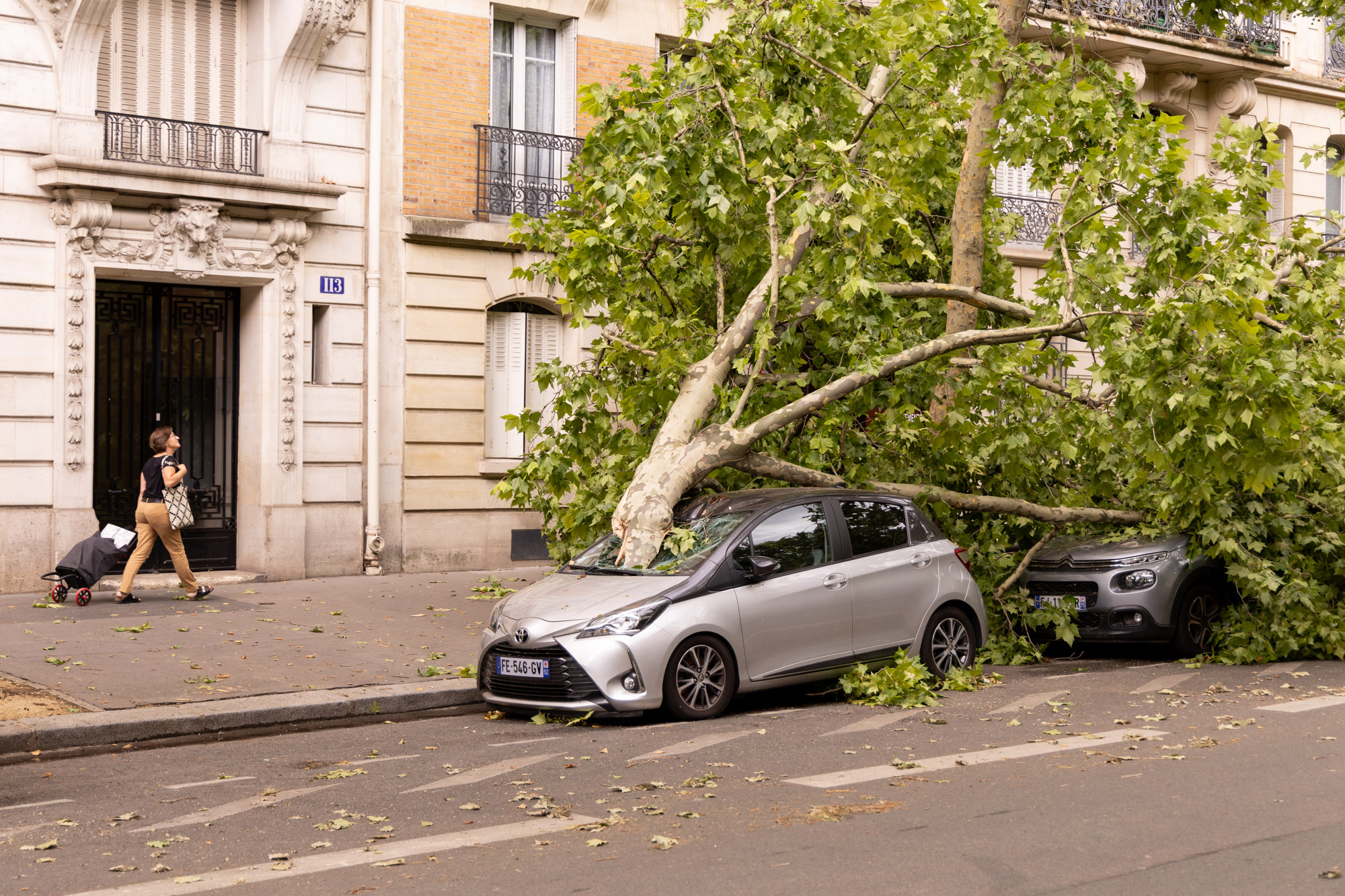 De nombreux dégâts dans l'ouest parisien.