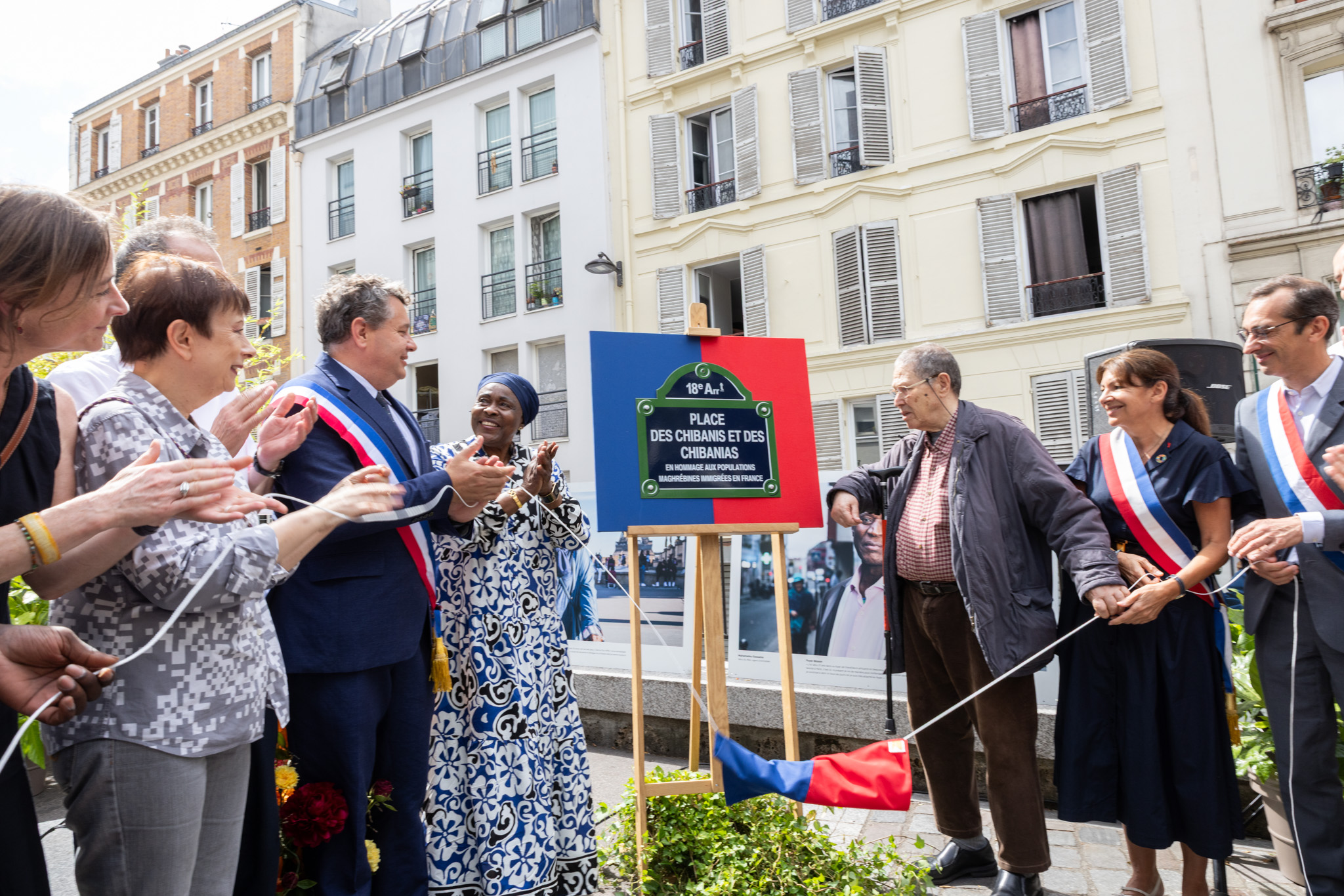 Inauguration place des Chibanis