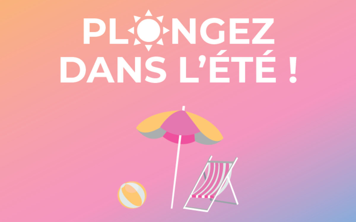 Un parasol, un ballon et un transat