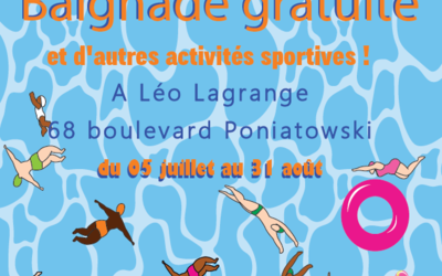 affiche de la baignade