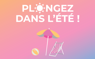 Un parasol, un ballon et un transat