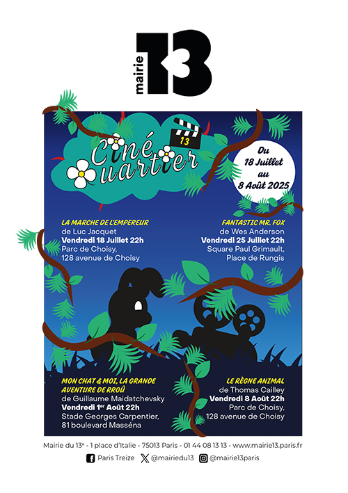 Affiche de Ciné Quartier 13 2025