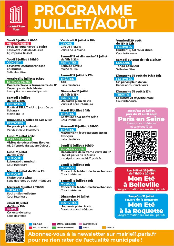 programme été 2025