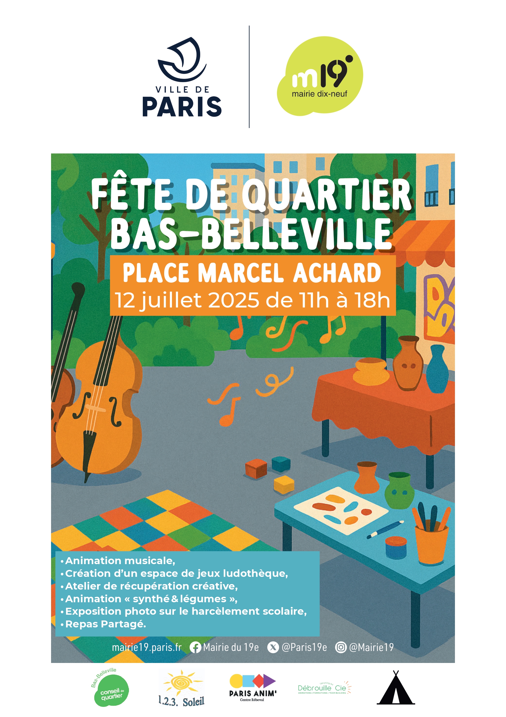 visuel de la Fête de quartier CQ Bas-Belleville- 12 juillet-0001
