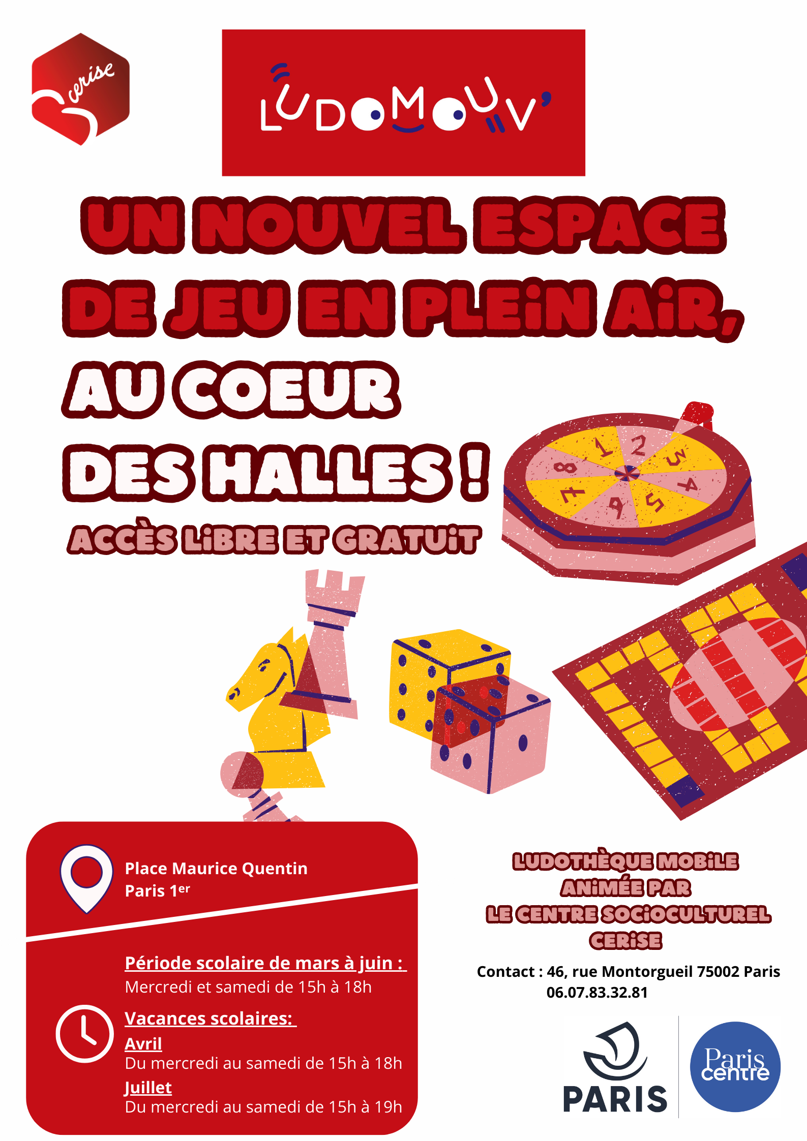Affiche Ludomouv des Halles