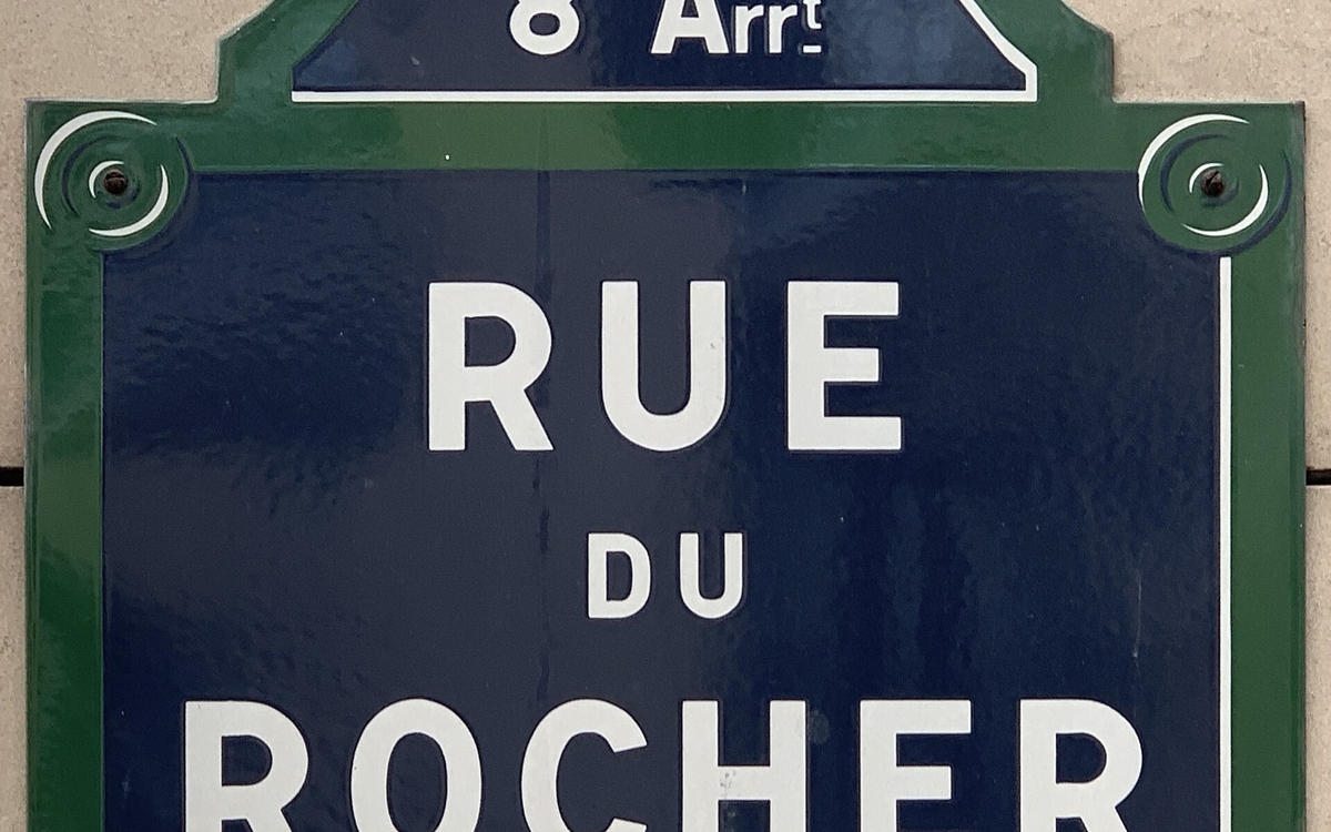 Plaque de la rue