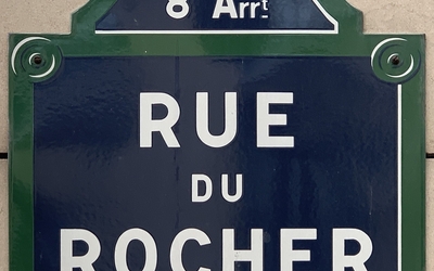 Plaque de la rue