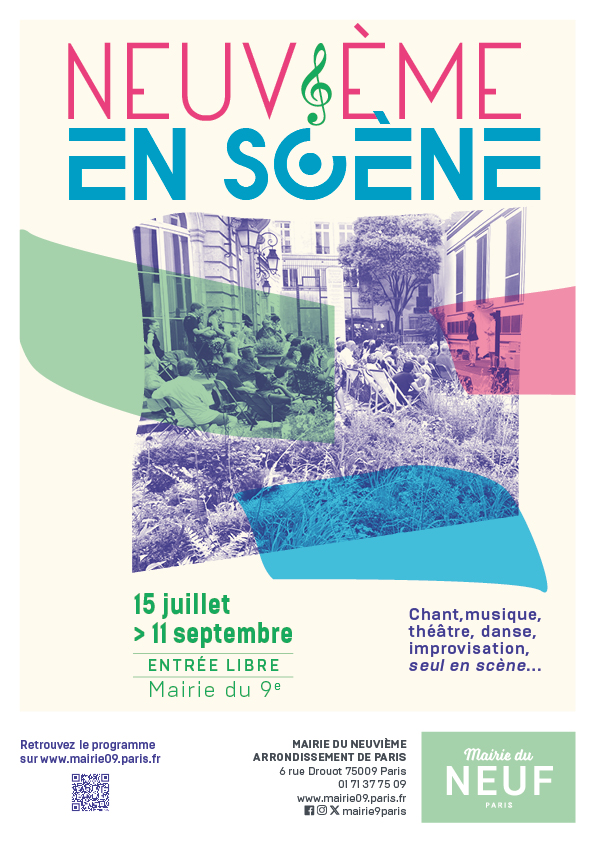 affiche du festival Neuvième en scène du 15 juillet au 11 septembre