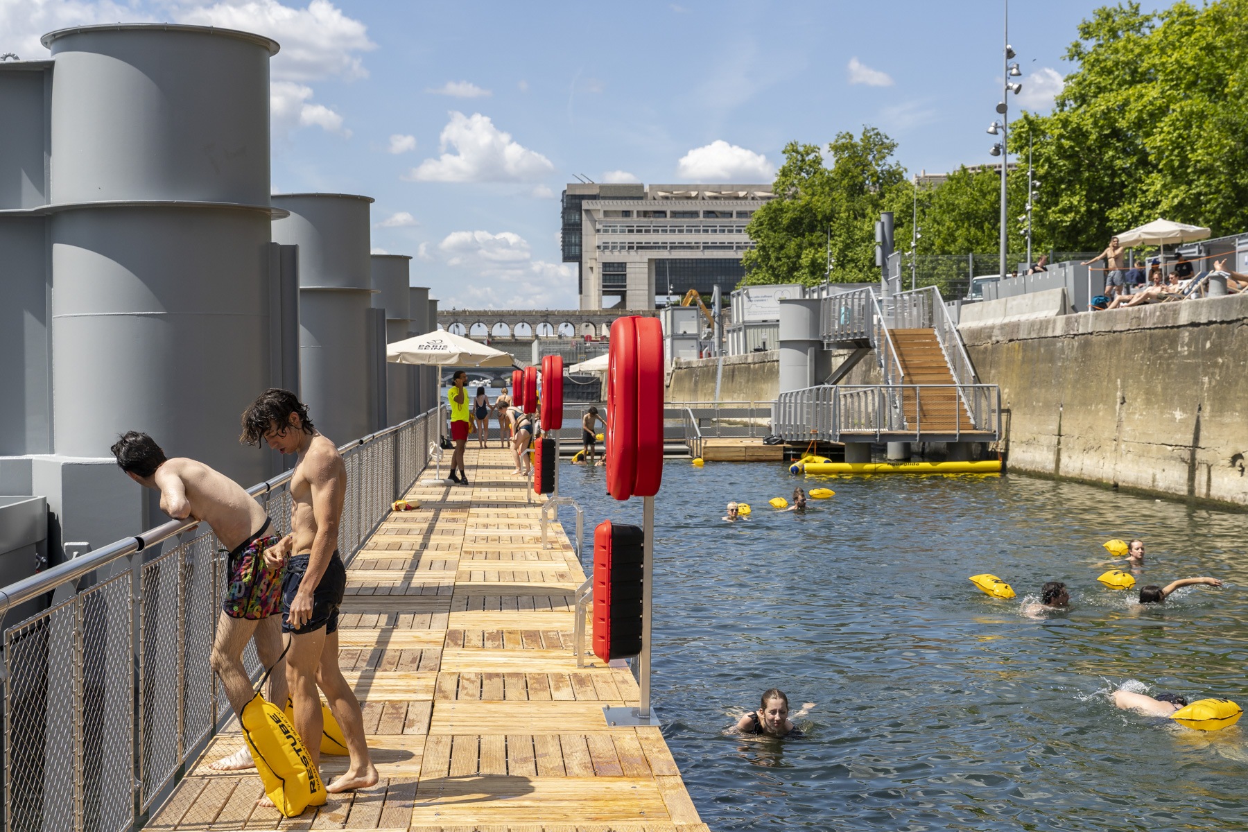 Photo du bassin principal de Bercy (12e).