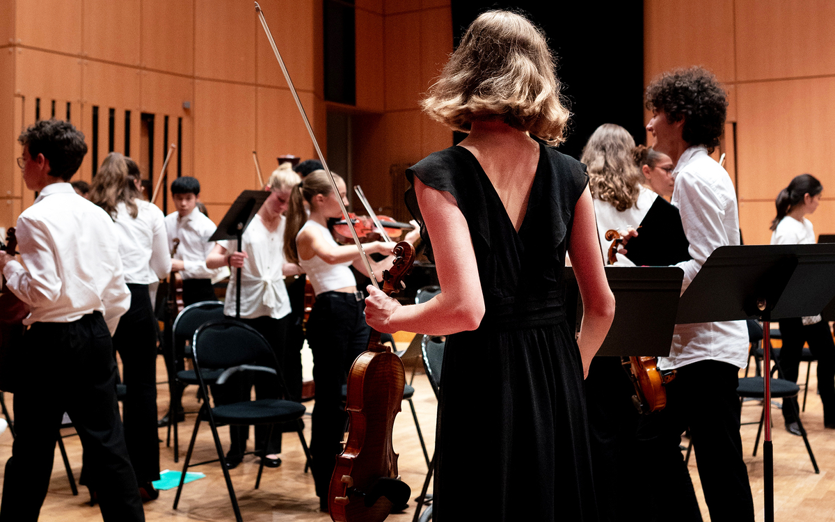 Auditorium CRR de Paris musiciens de dos