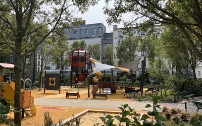Il s'agit du square Jules Verne