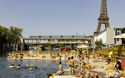 Baignade dans la Seine.
