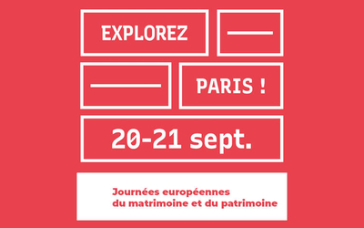 Visuel web patrimoine et matrimoine 2025 par la Ville de Paris