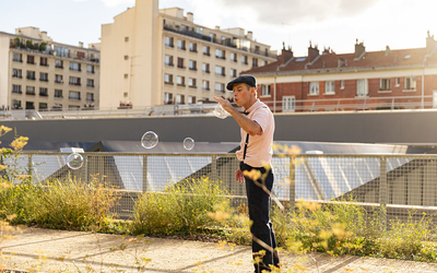 Vue de la Petite ceinture du 20e.