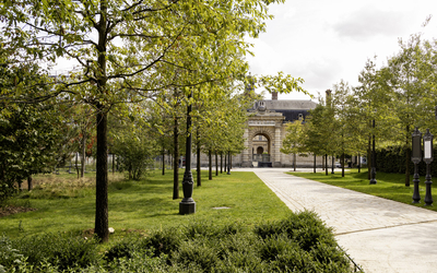allée vers l'hôpital de la Salpétrière