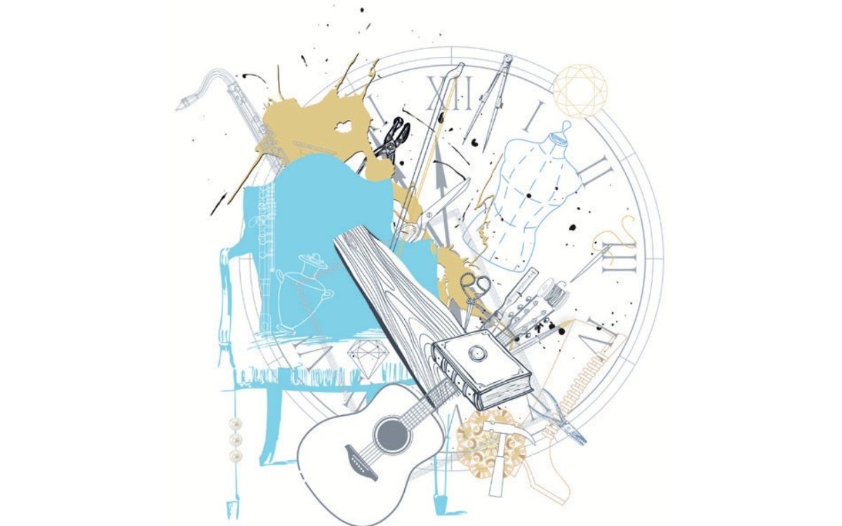 illustration des métiers de la main 