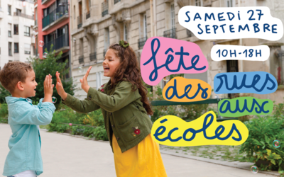 visuel de la La Fête des rues aux écoles, samedi 27 septembre 2025